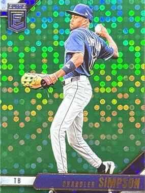 Panini Elite Green Dot Insert Chandler Simpson Baseball Trading Card
